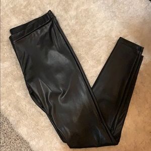 Faux leather leggings